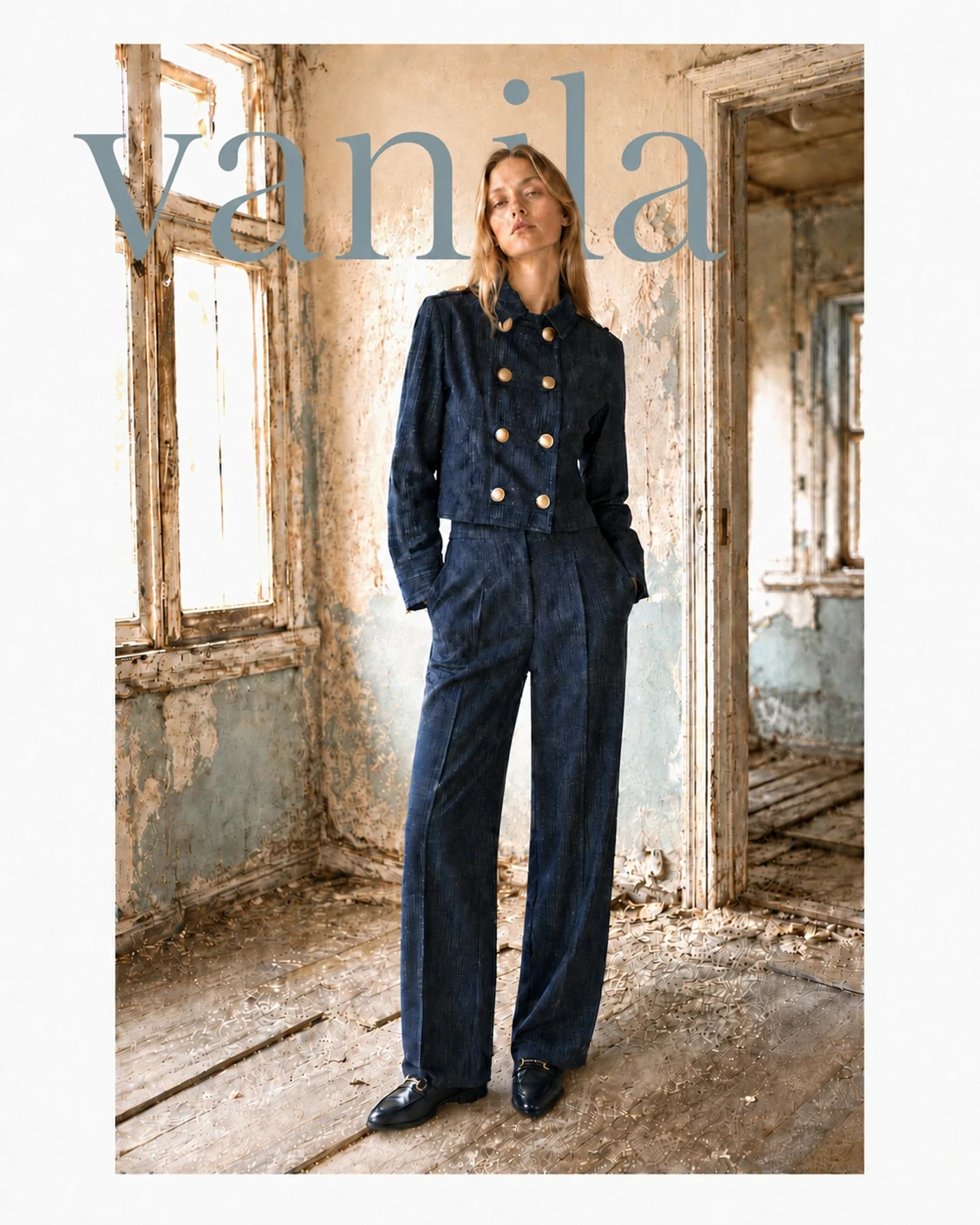 Vanila womenswear campaign in a bright Mediterranean landscape