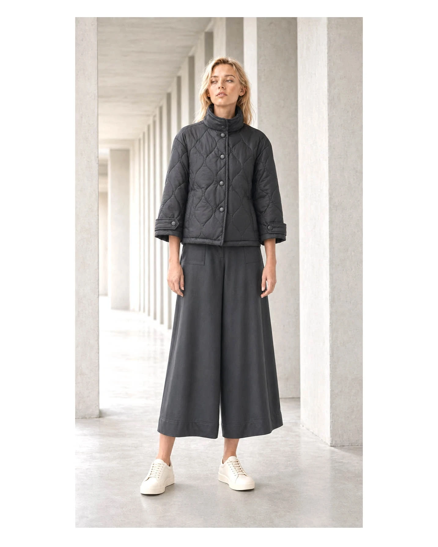 White 22 campaign with airy womenswear pieces